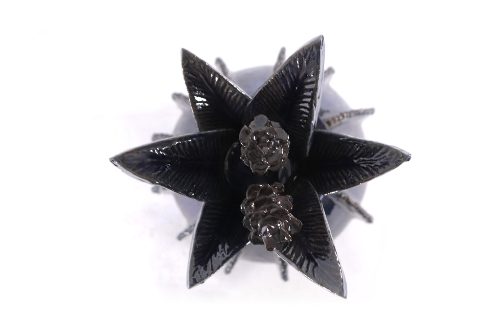 Michoacán Clay Pineapple - Blue Barrel Cactus - 16 in. - Made to Order Juan Gtz