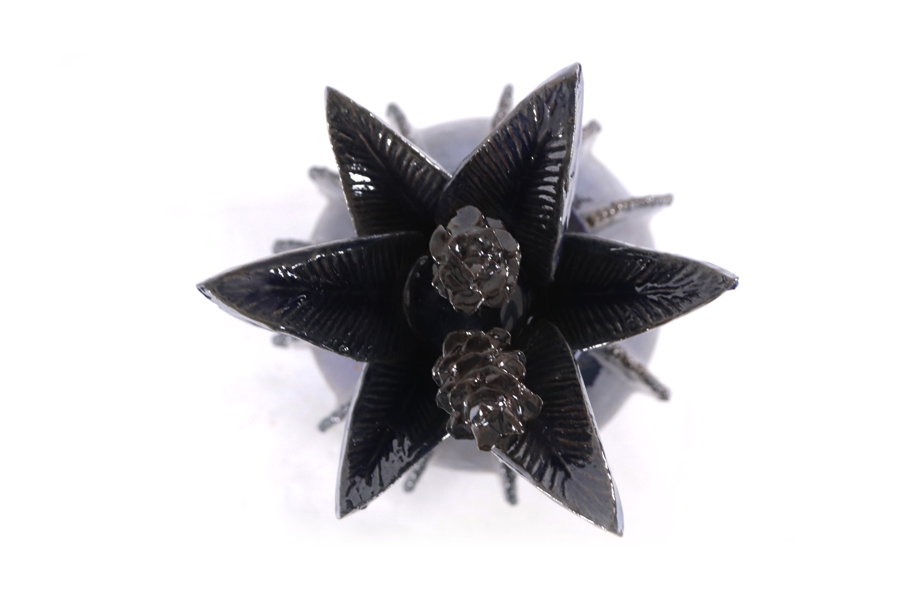 Michoacán Clay Pineapple - Blue Barrel Cactus - 16 in. - Made to Order Juan Gtz