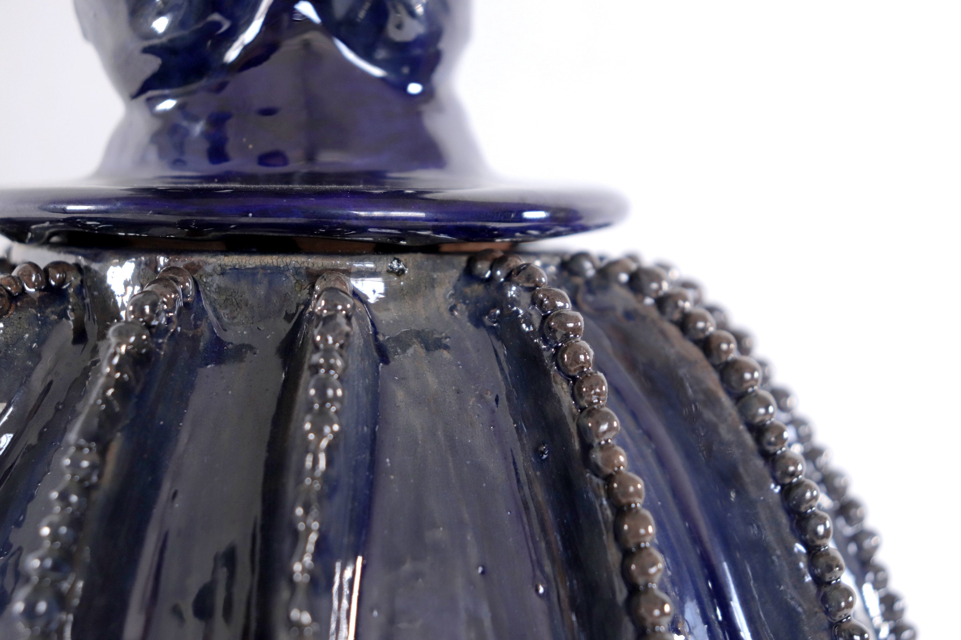 Michoacán Clay Pineapple - Blue Barrel Cactus - 16 in. - Made to Order Juan Gtz