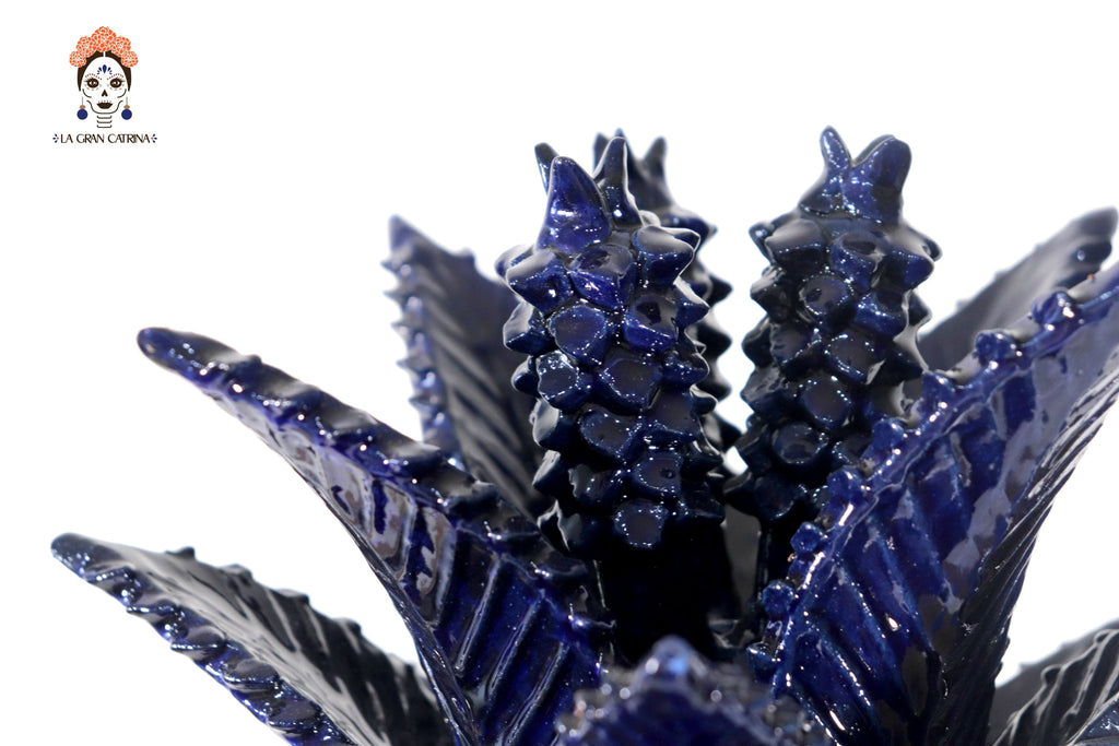 Michoacán Blue Pineapple with Base - 25.5 in. Juan Gtz