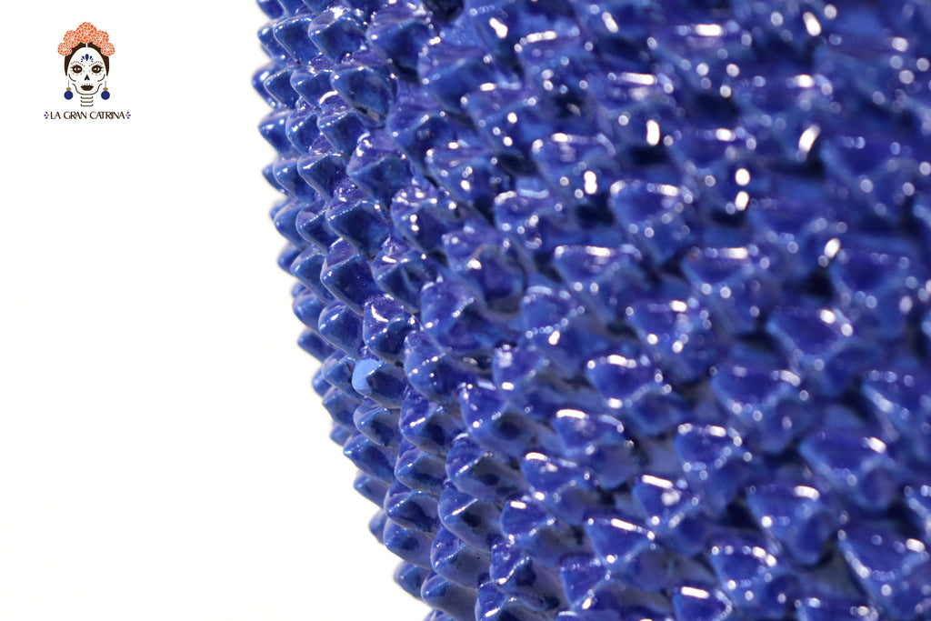 Michoacán Blue Pineapple with Base - 25.5 in. Juan Gtz