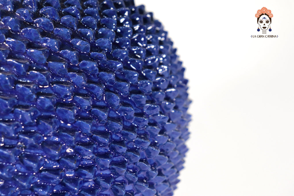 Michoacán Blue Pineapple with Base - 25.5 in. Juan Gtz