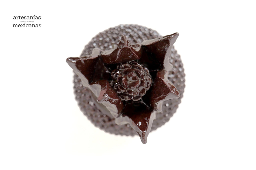 Brown Pineapple Glazed Clay - 8.6 in. Juan Gtz