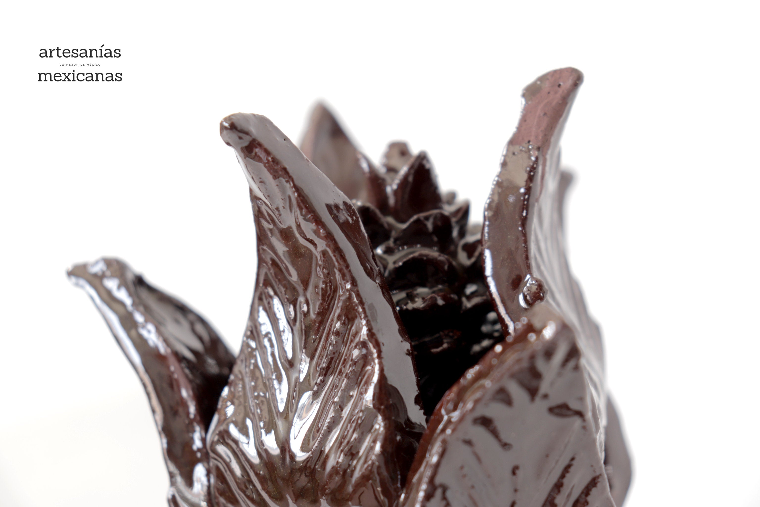 Brown Pineapple Glazed Clay - 8.6 in. Juan Gtz