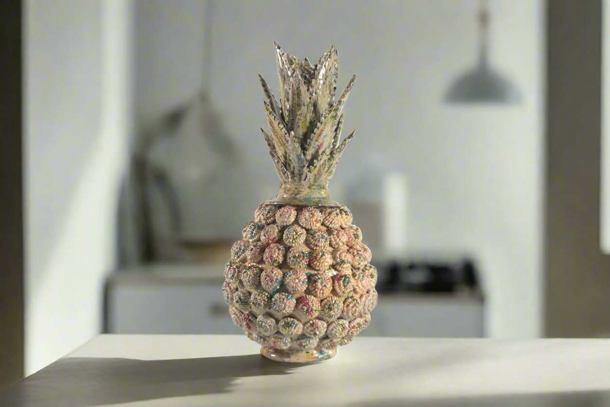 Pineapple of Pinklitos -Splashed - 20 in. - Made to Order Aristeo Gtz
