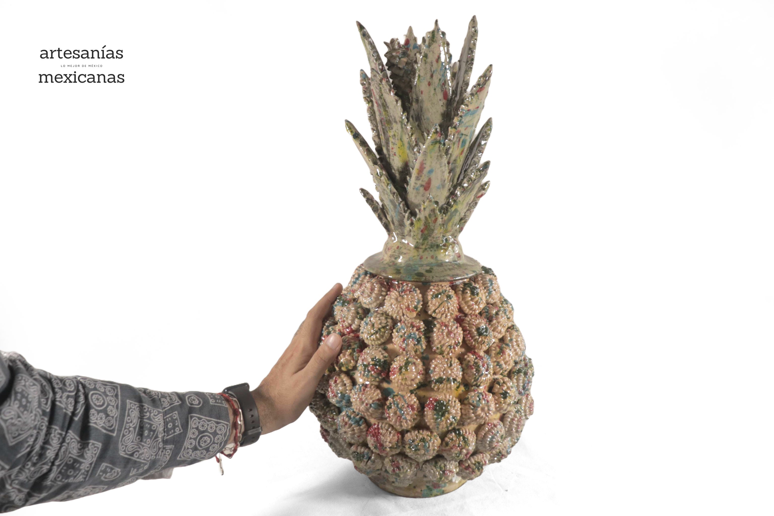 Pineapple of Pinklitos -Splashed - 20 in. - Made to Order Aristeo Gtz