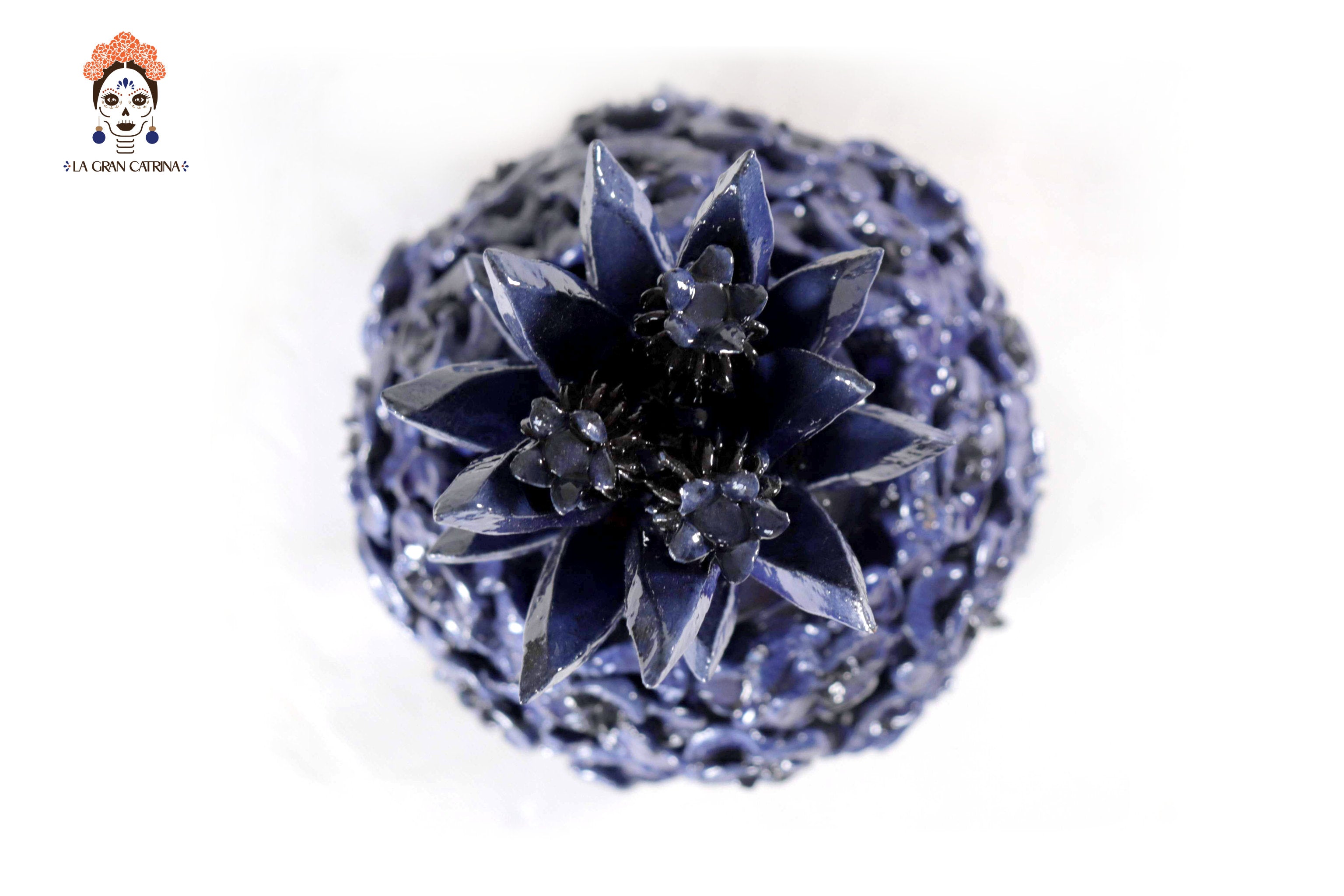 Blue Pineapple of Roses - 11.4 in. Celia SJG