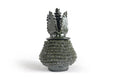 Green Pineapple of dotted glazed clay - 7 in. - Made to Order Viejitos SJG