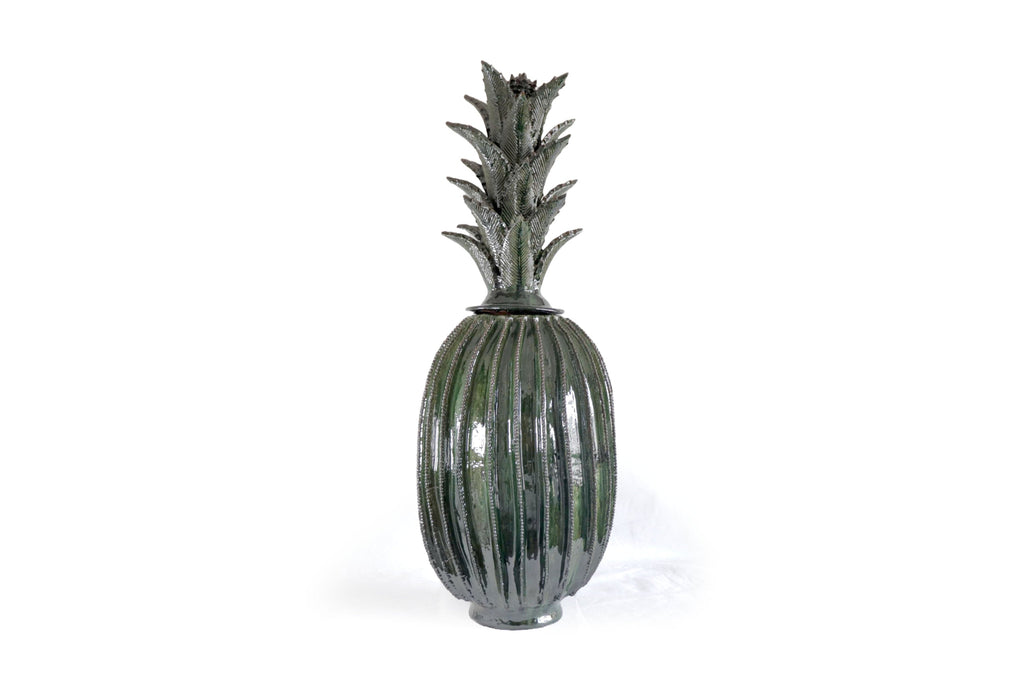 Barrel Cactus Pineapple glazed clay - 37 in. - Made to Order Juan Gtz
