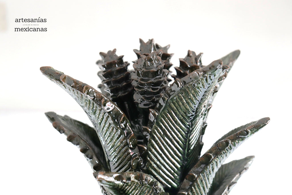 Barrel Cactus Pineapple glazed clay - 37 in. - Made to Order Juan Gtz