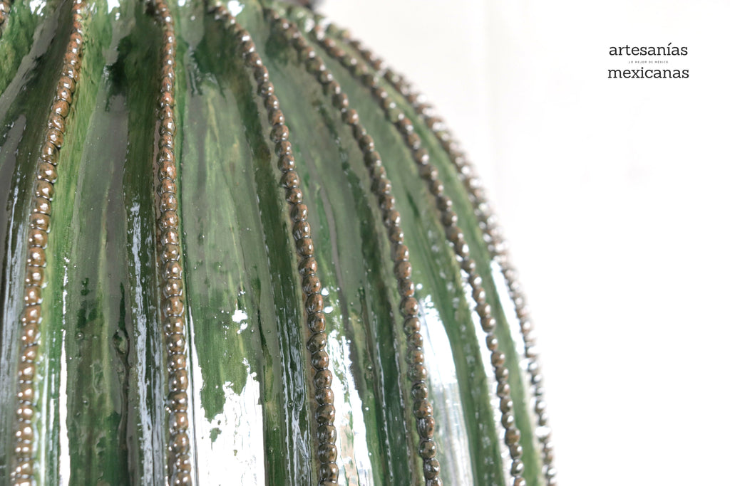 Barrel Cactus Pineapple glazed clay - 37 in. - Made to Order Juan Gtz