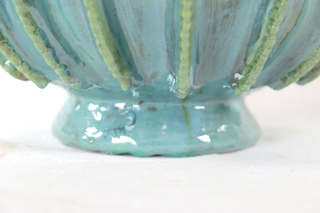 Barrel Cactus Pineapple turquoise with Olive - 18.8 in. - Made to Order Juan Gtz