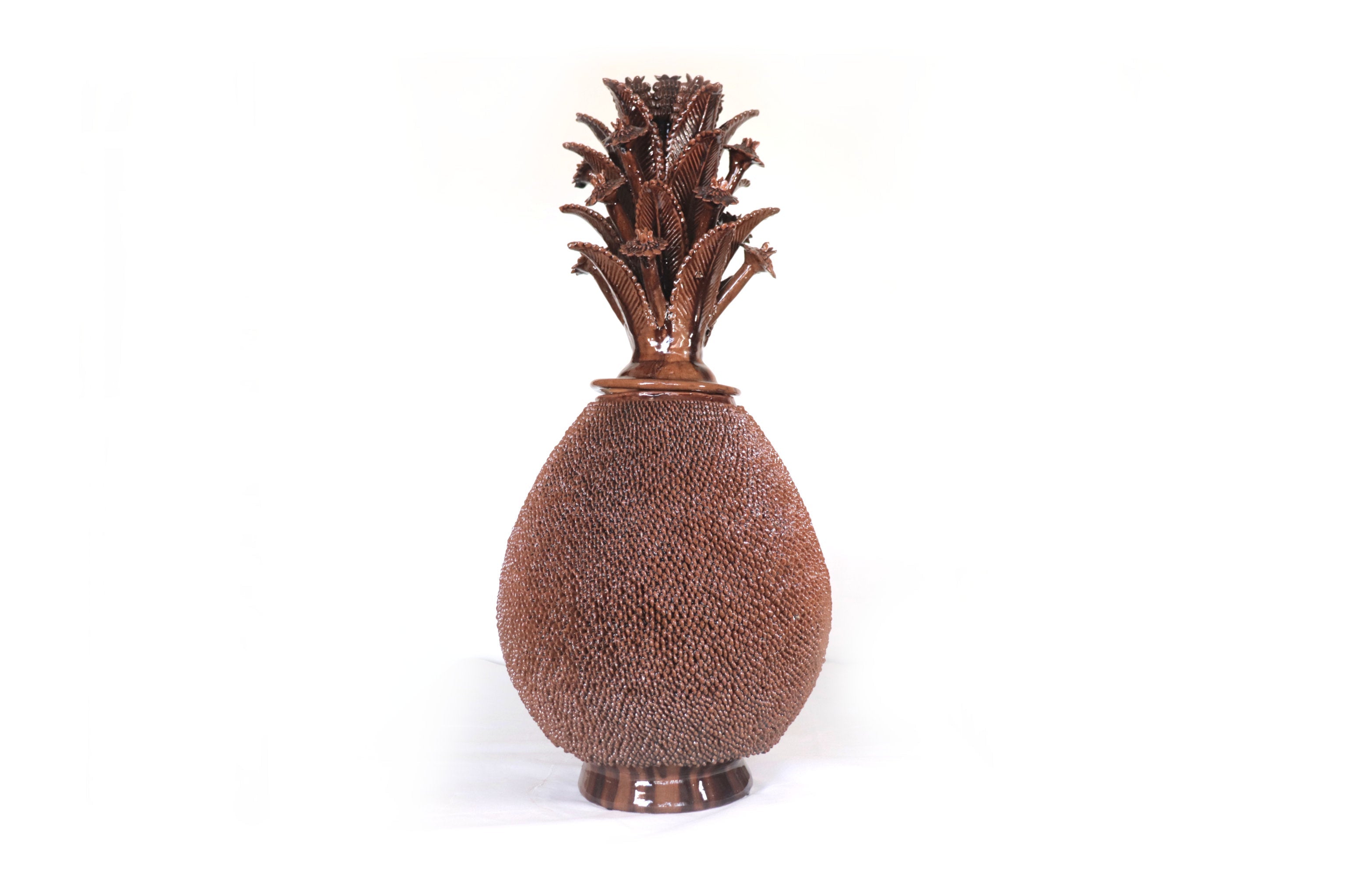 Michoacán Clay Pineapple - Brown of fine dotted - 27.5 in. - Made to Order 3+ Pcs. Celia SJG
