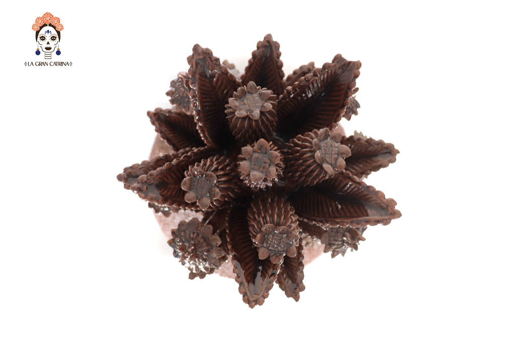 Michoacán Clay Pineapple - Brown of fine dotted - 27.5 in. - Made to Order 3+ Pcs. Celia SJG