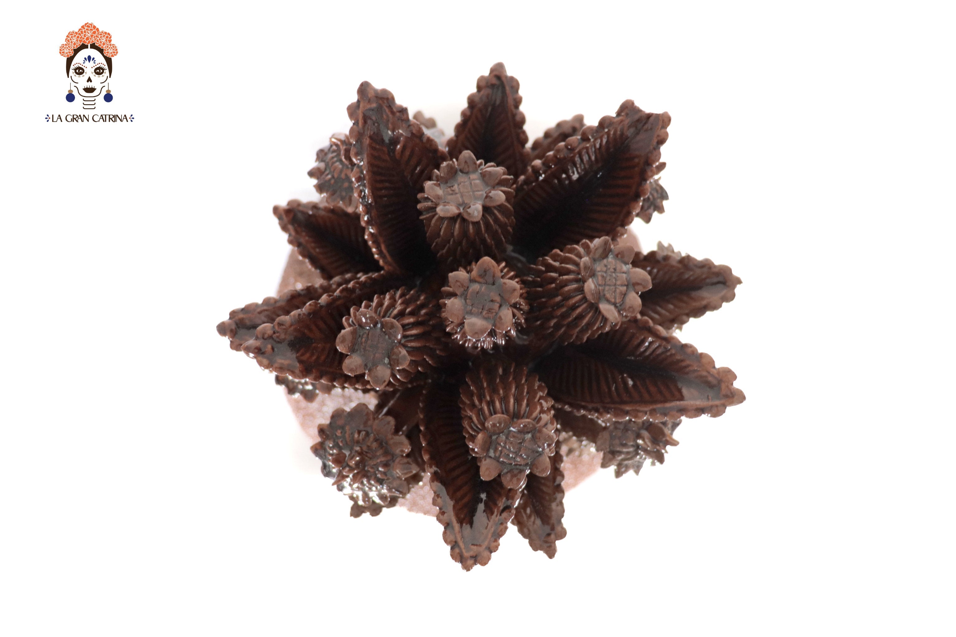 Michoacán Clay Pineapple - Brown of fine dotted - 27.5 in. - Made to Order 3+ Pcs. Celia SJG
