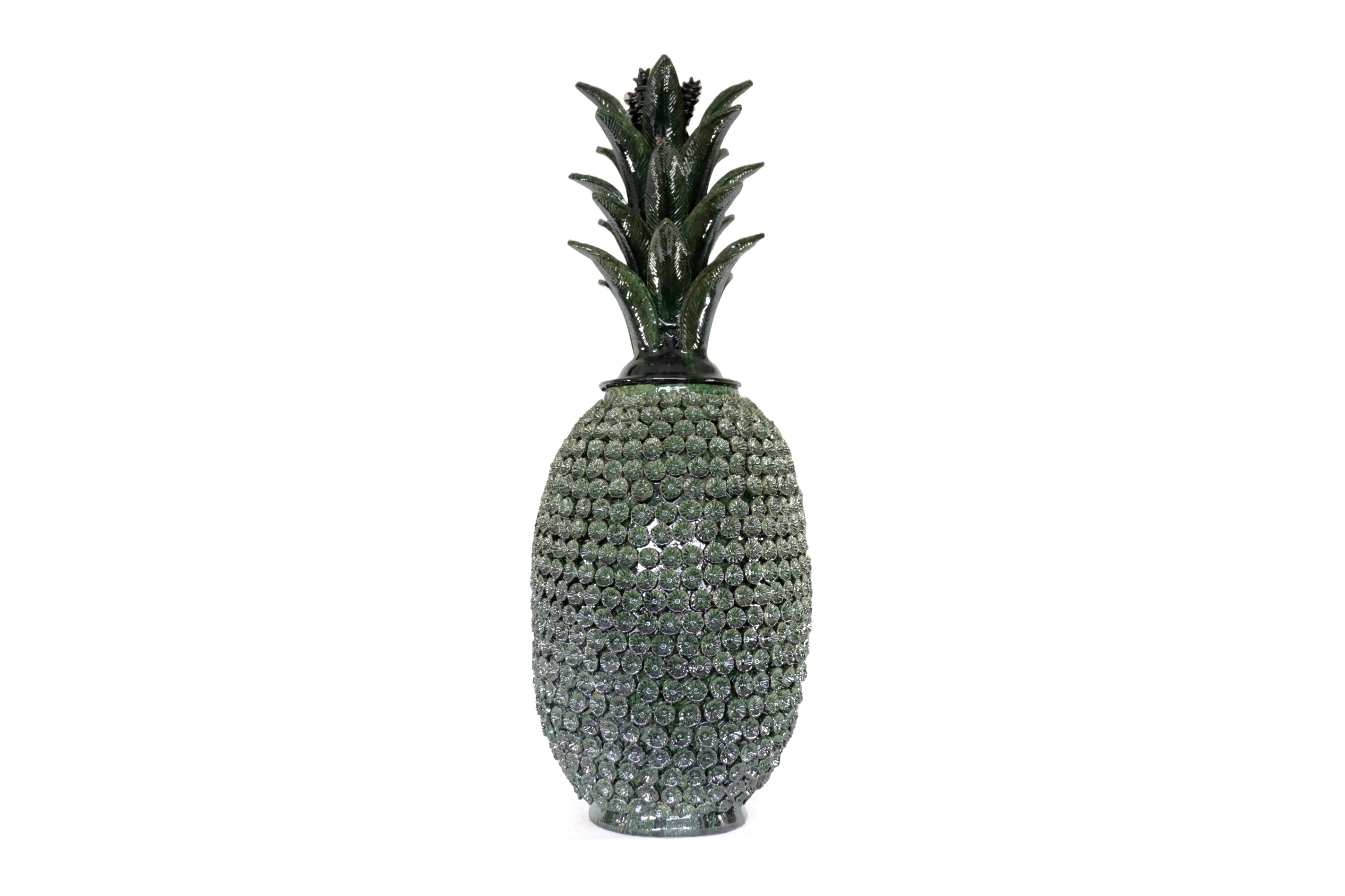 Green Pineapple with Flowers - 35 in. Juan Gtz