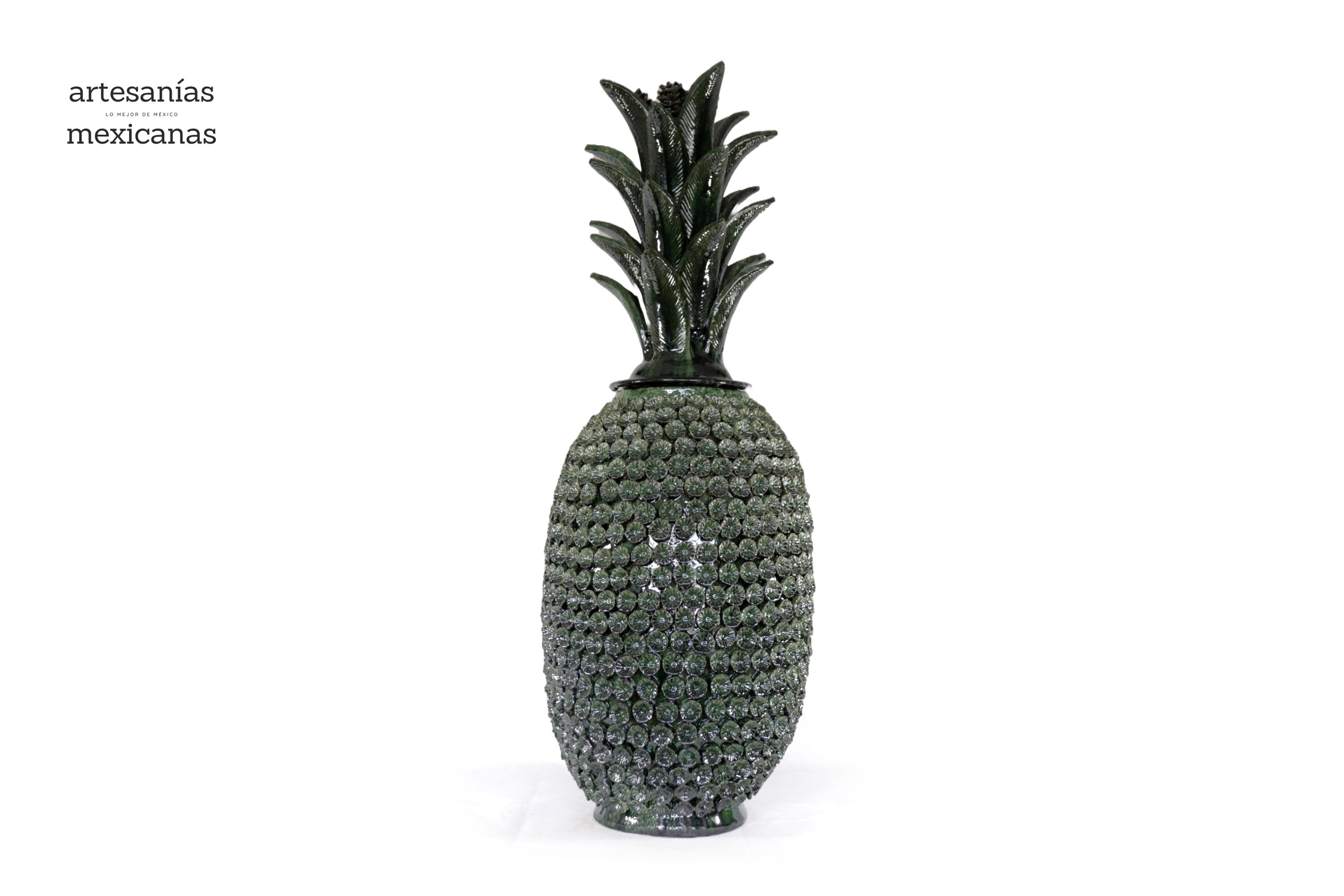 Green Pineapple with Flowers - 35 in. Juan Gtz