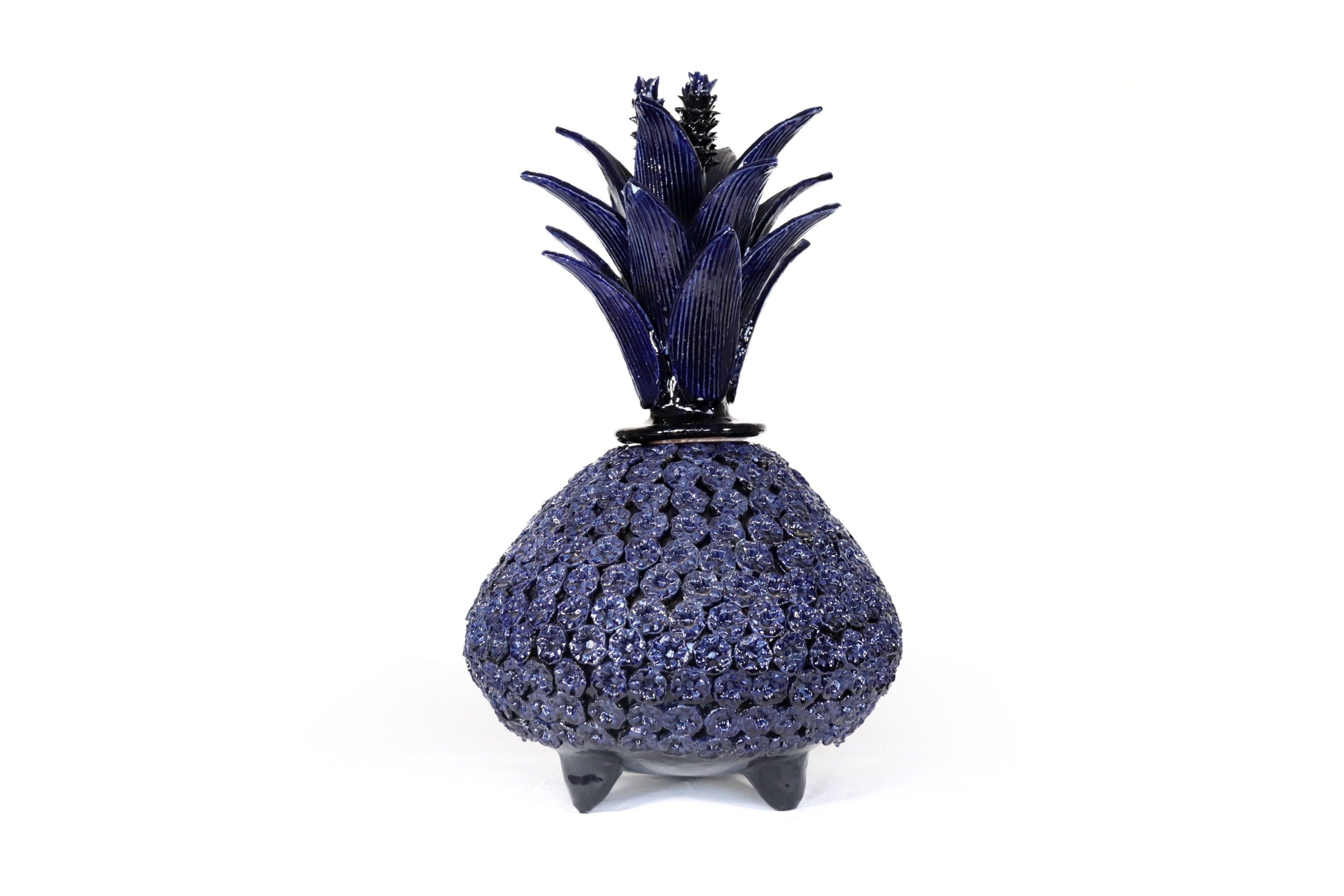 Pineapple of Disco - Flowers Blue - 19.6 in. Chema SJG