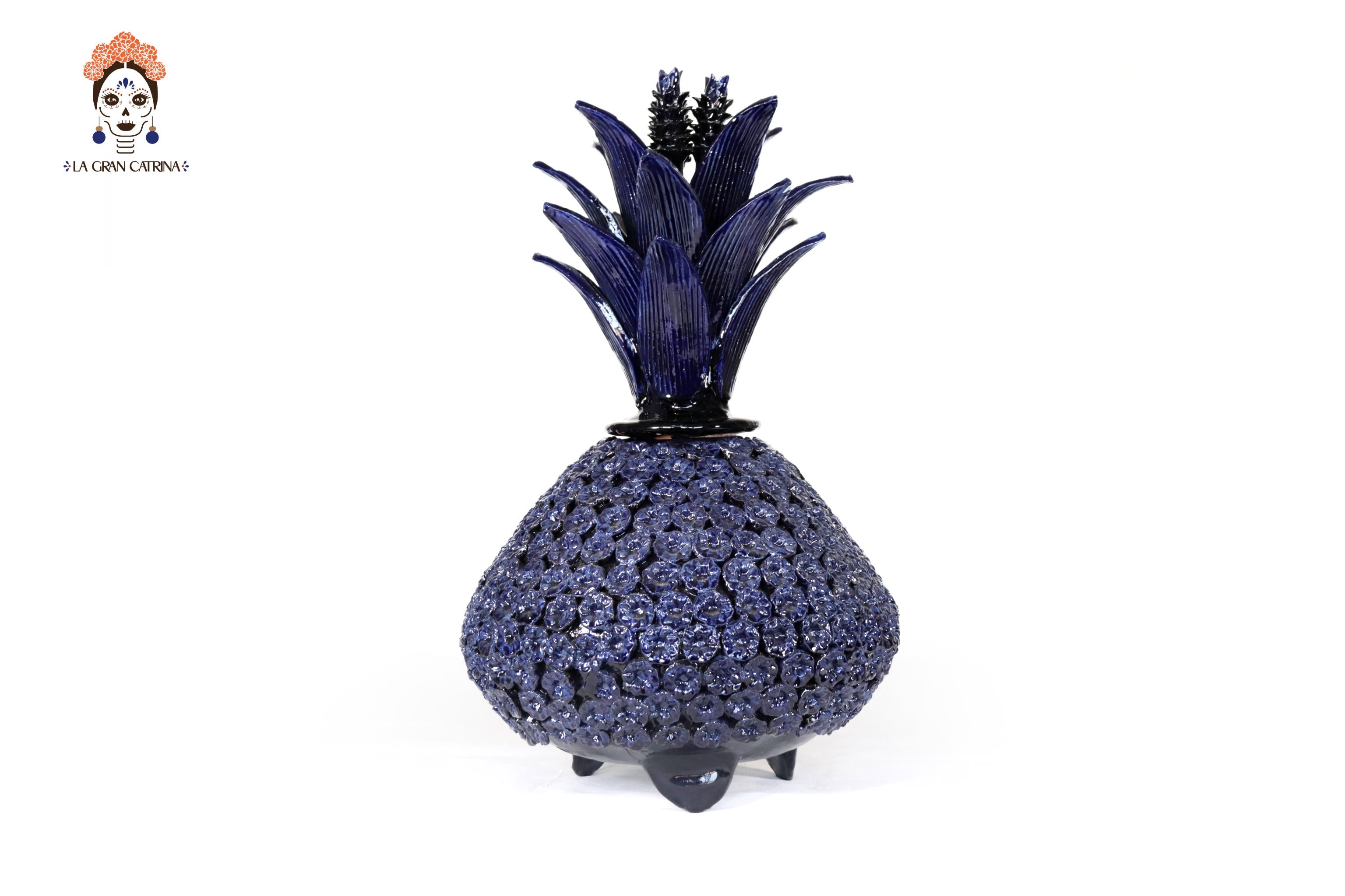 Pineapple of Disco - Flowers Blue - 19.6 in. Chema SJG