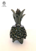 Glazed Clay Pineapple - Petals Green - 7.7 in. - Made to Order Juan Gtz