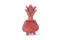 Red Pineapple Glazed Clay - 7.7 in. Juan Gtz