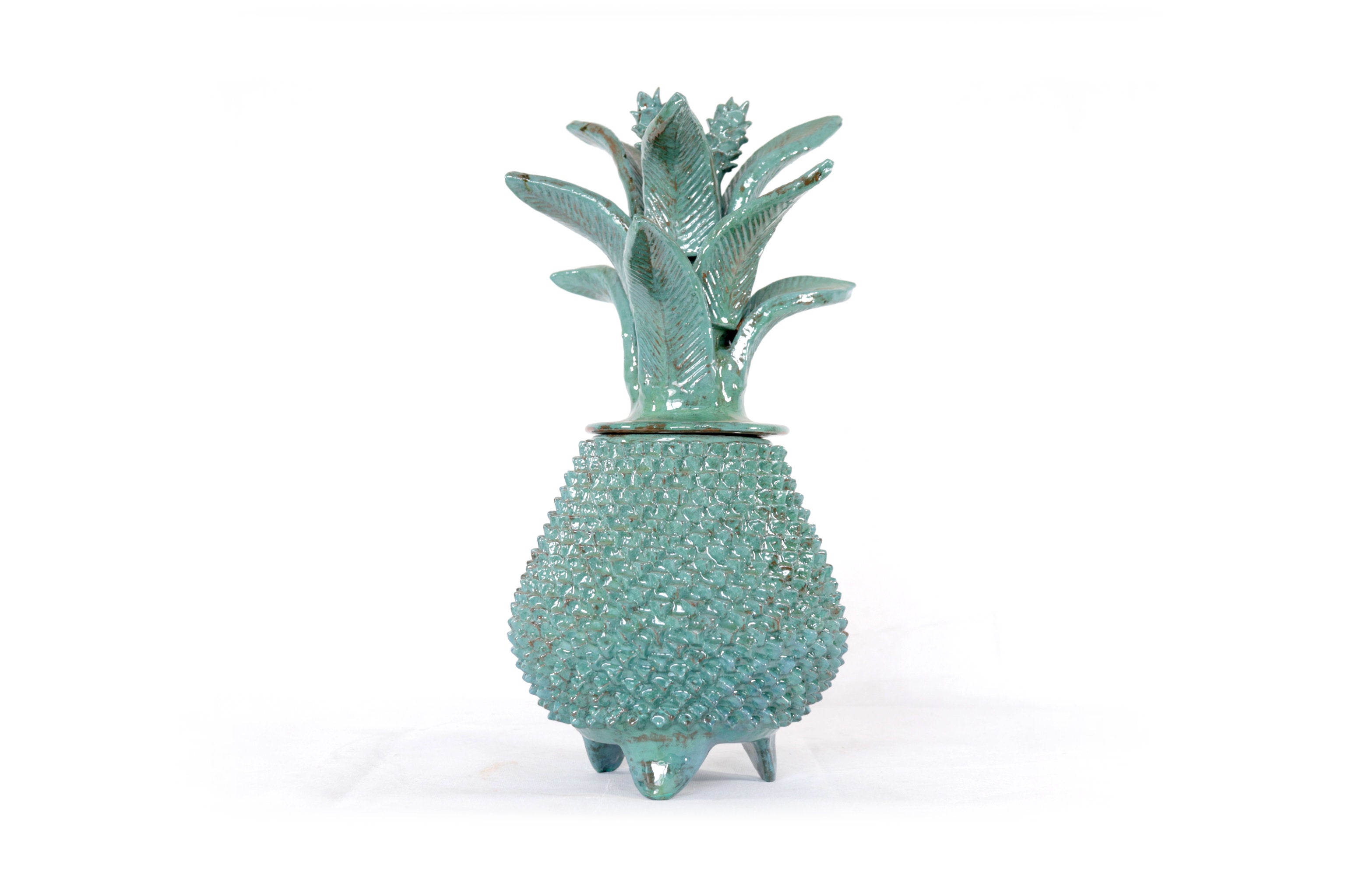 Turquoise Pineapple with Spikes - 16 in. - Made to Order Juan Gtz