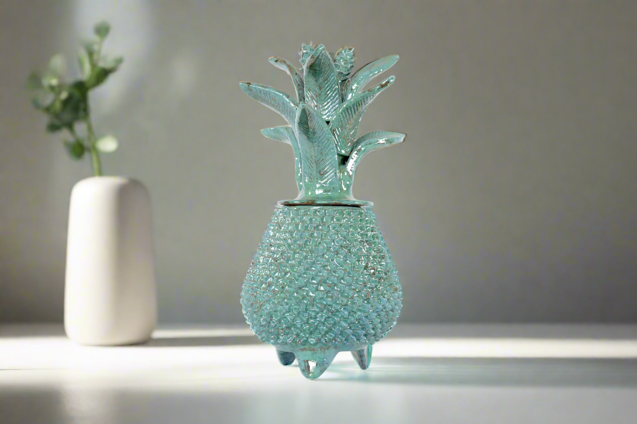 Turquoise Pineapple with Spikes - 16 in. - Made to Order Juan Gtz