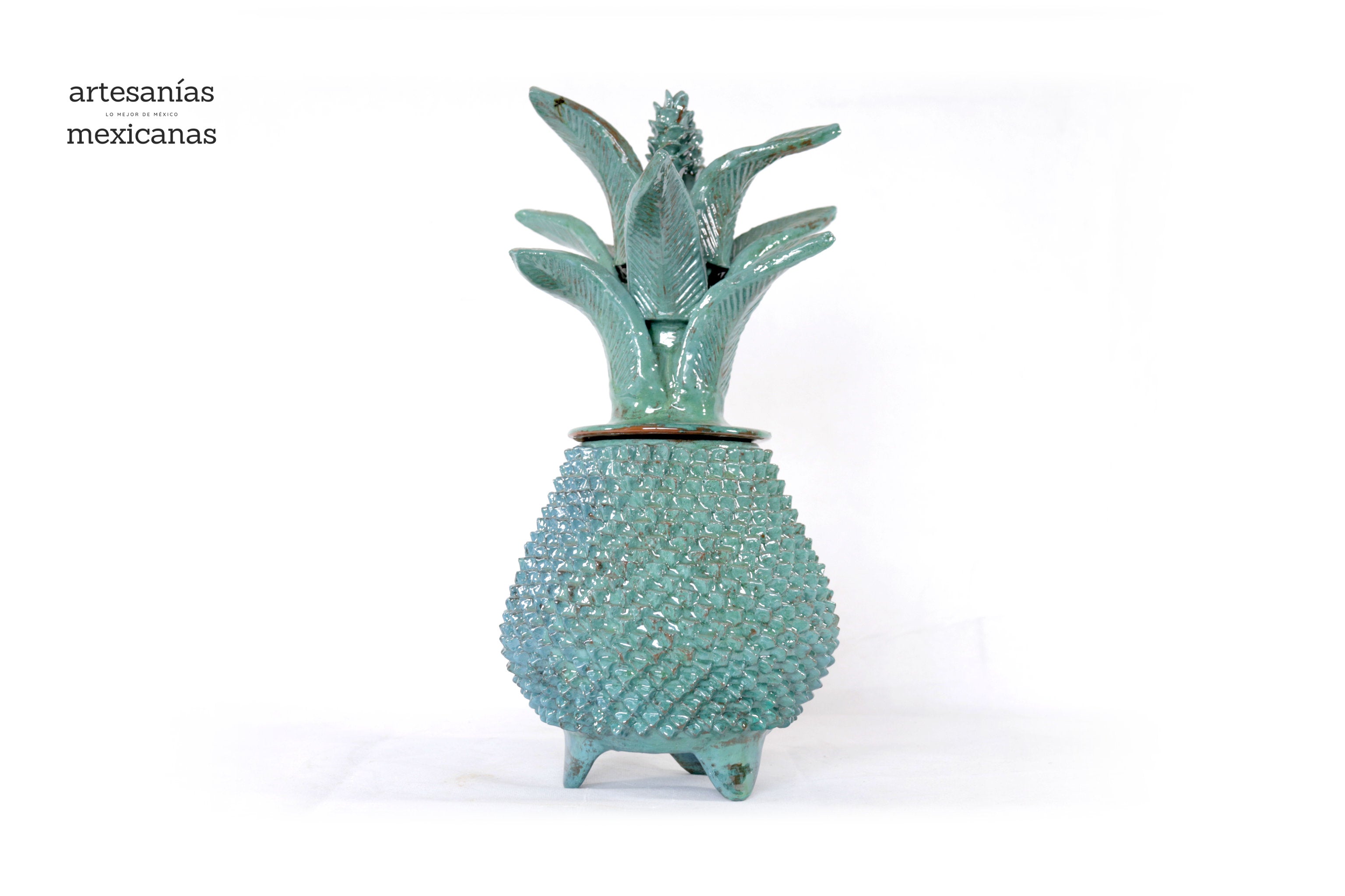 Turquoise Pineapple with Spikes - 16 in. - Made to Order Juan Gtz