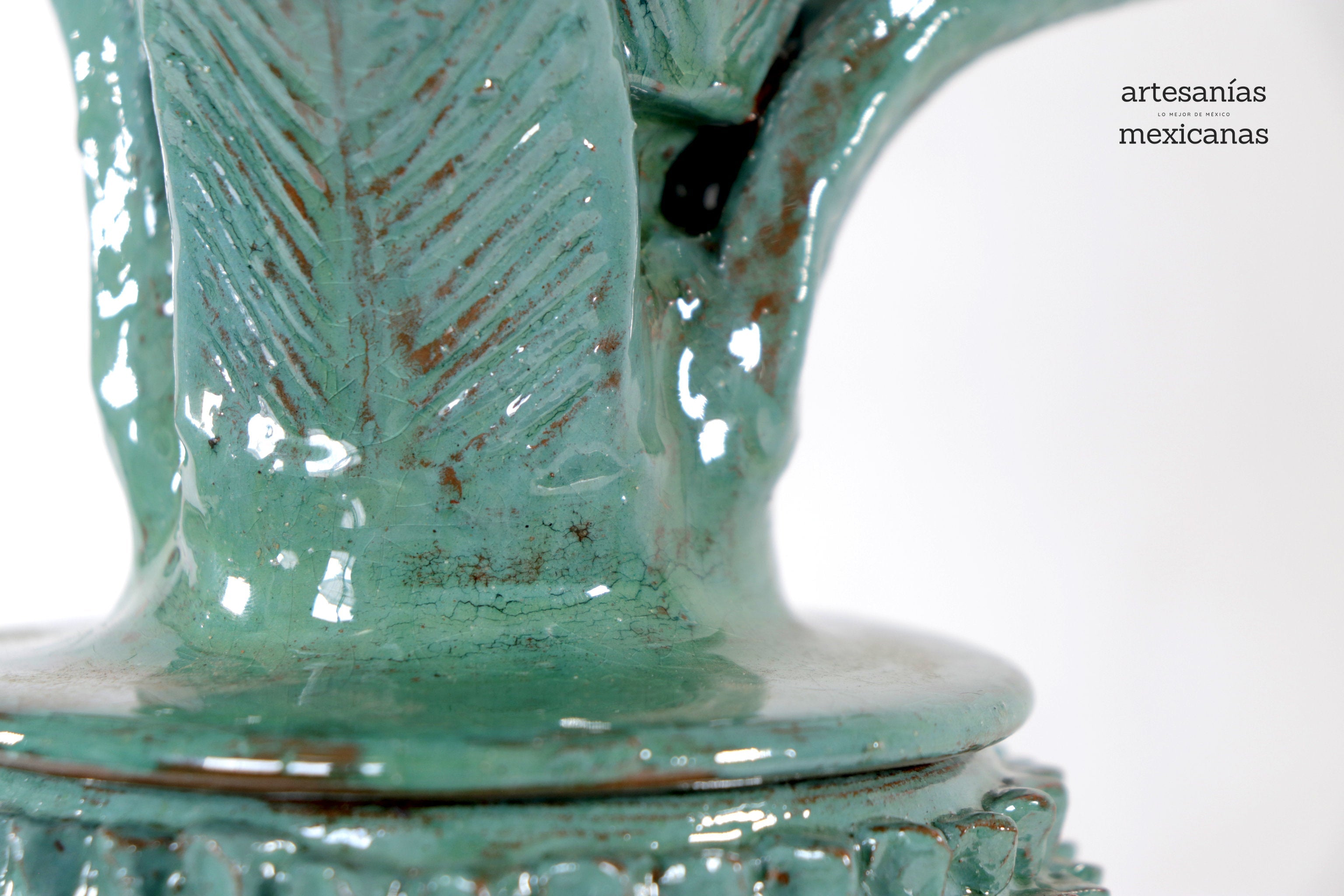 Turquoise Pineapple with Spikes - 16 in. - Made to Order Juan Gtz