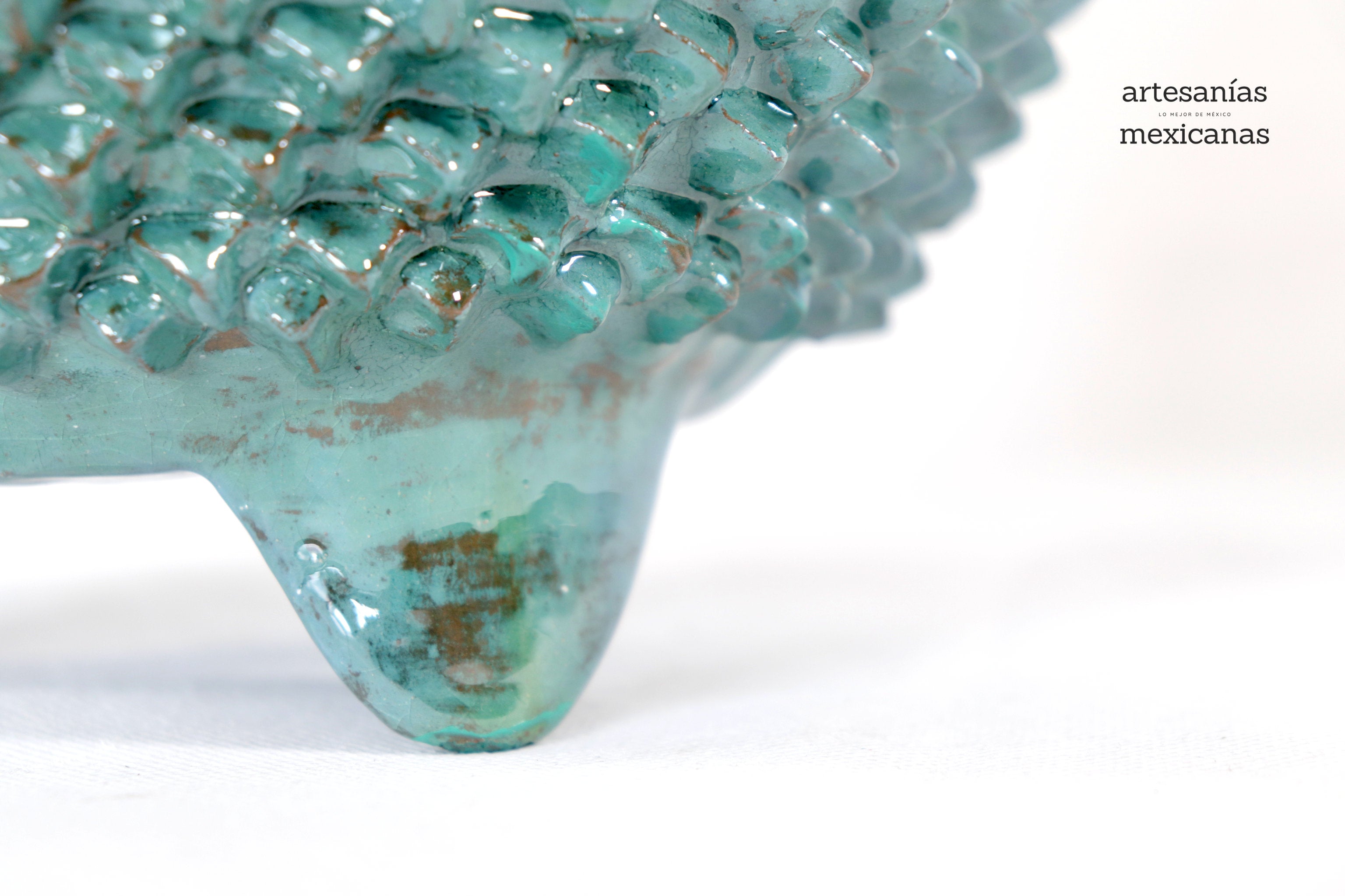 Turquoise Pineapple with Spikes - 16 in. - Made to Order Juan Gtz