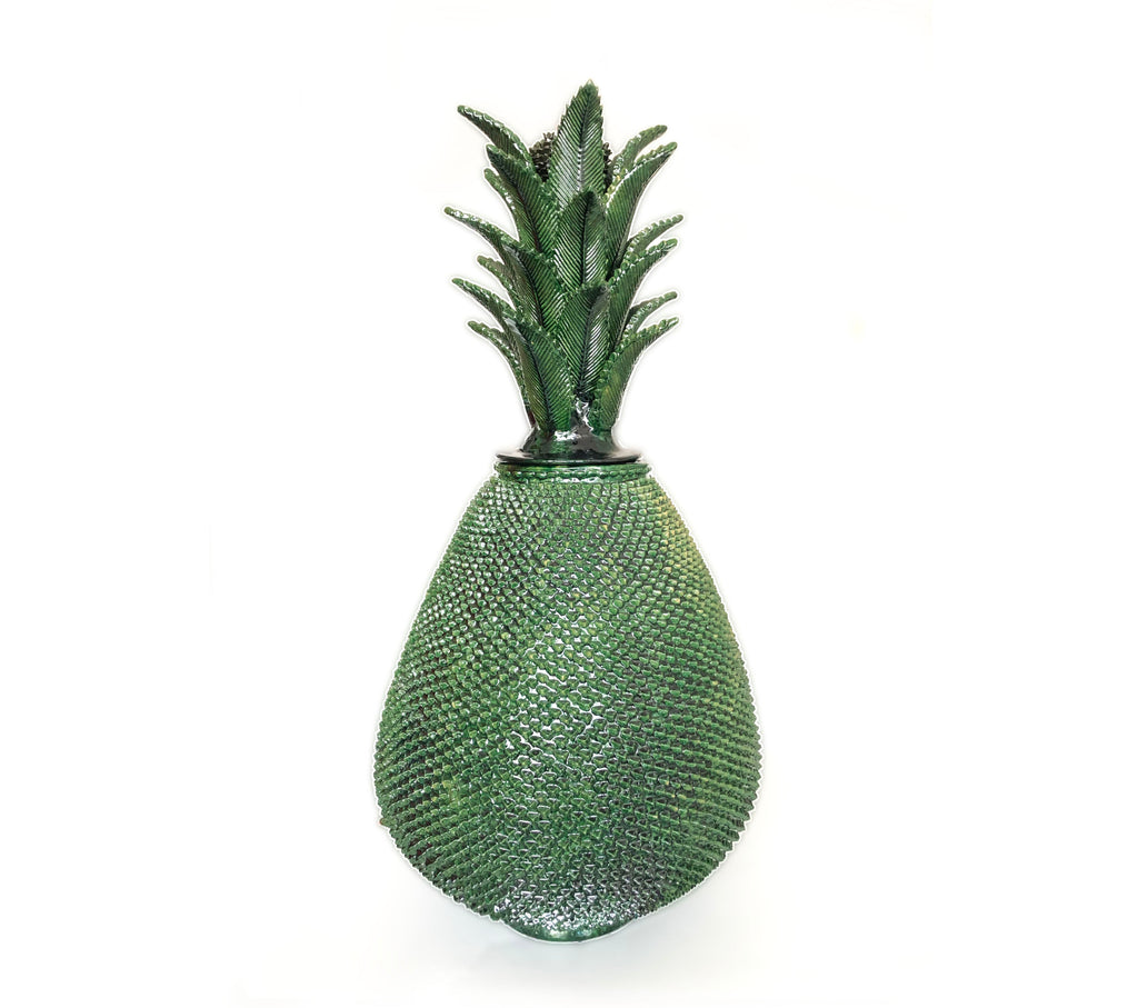 Michoacán Clay Pineapple - Green - 40 in. - Made to Order Juan Gtz