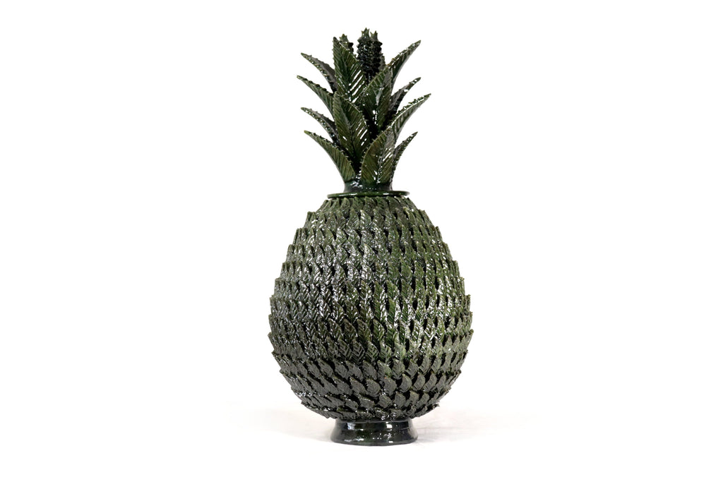 Michoacán Clay Pineapple - 27.5 in. - Green Juan Gtz