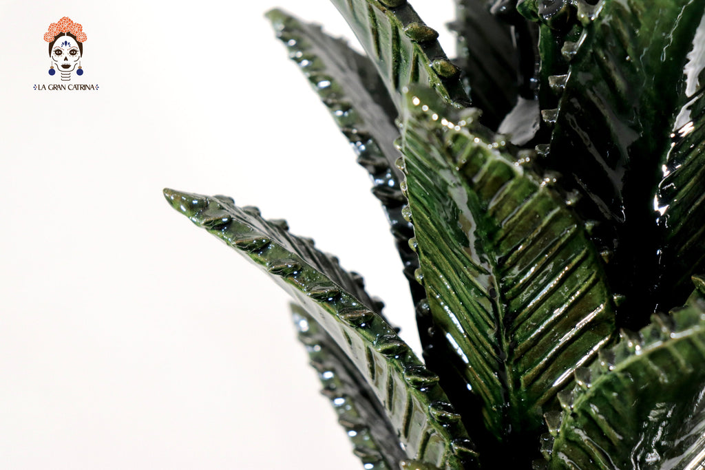 Michoacán Clay Pineapple - 27.5 in. - Green Juan Gtz