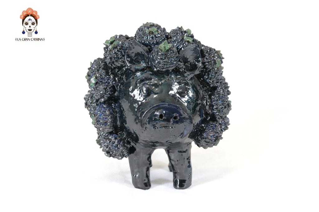 Cochinito - Cerdo of ahorro of Contest - Green - 11 in. Juan Gtz