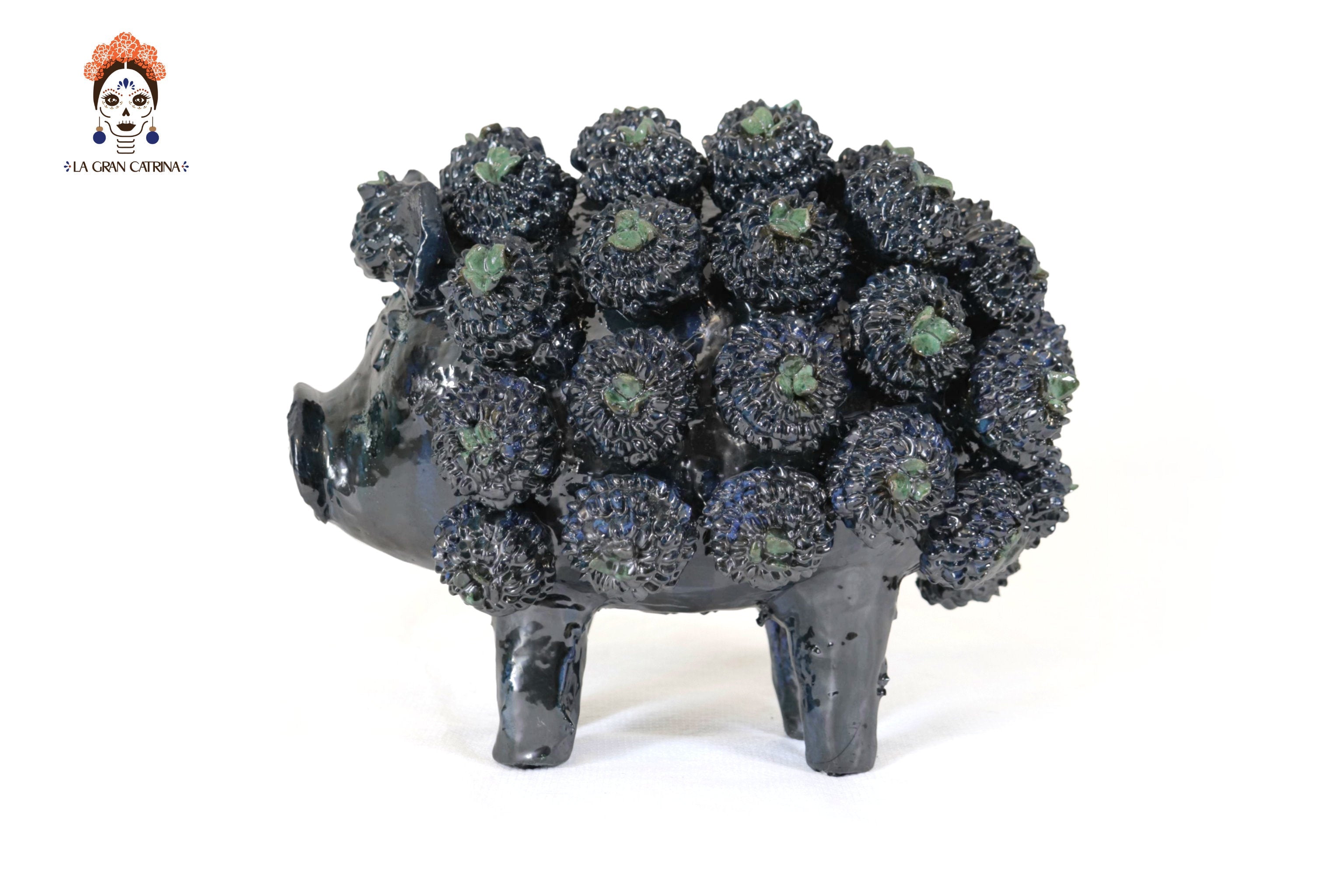 Cochinito - Cerdo of ahorro of Contest - Green - 11 in. Juan Gtz