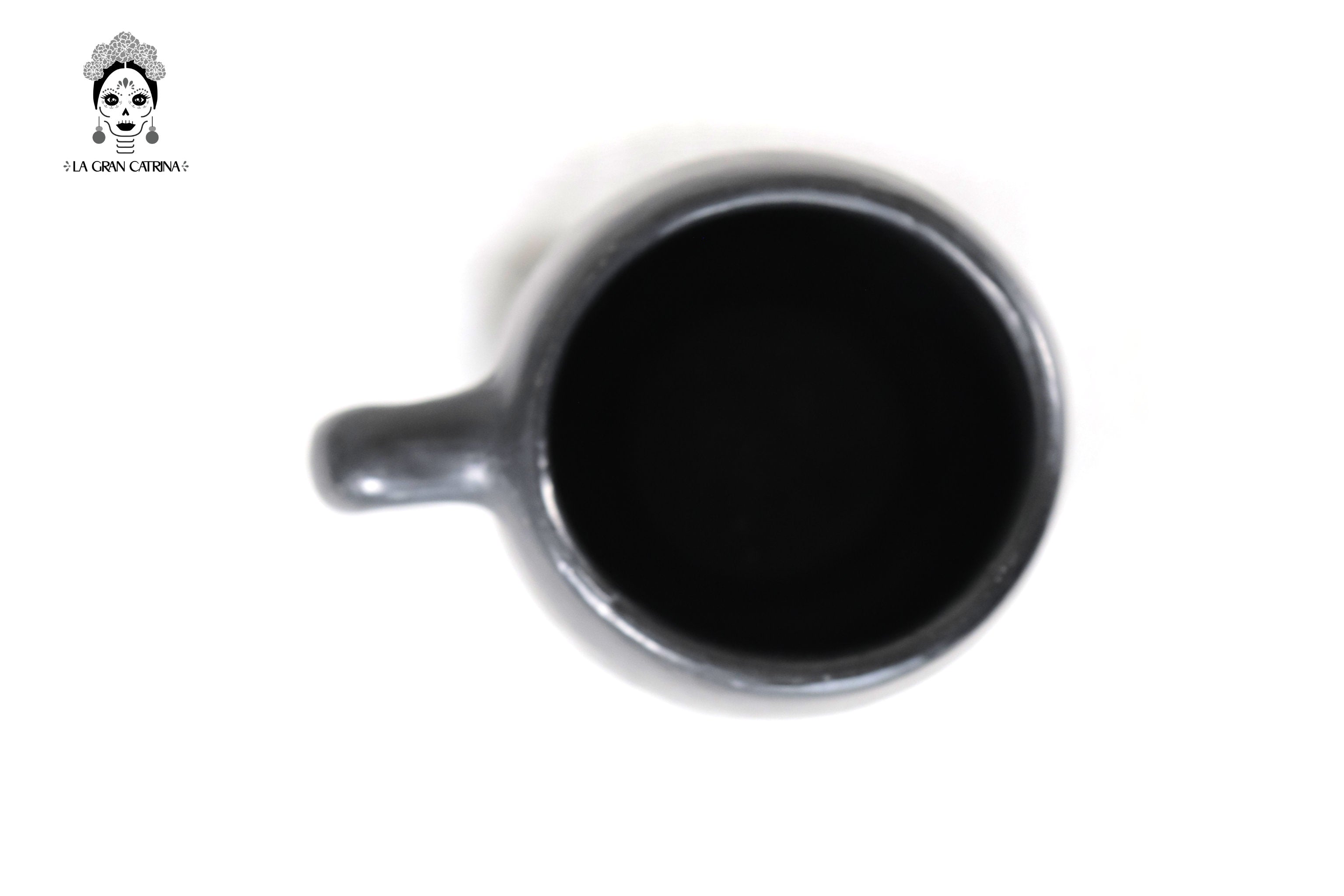 Cups Handcrafted Black Clay - Wholesale 10+ Pieces or More. 3.5 in. Tere Oax