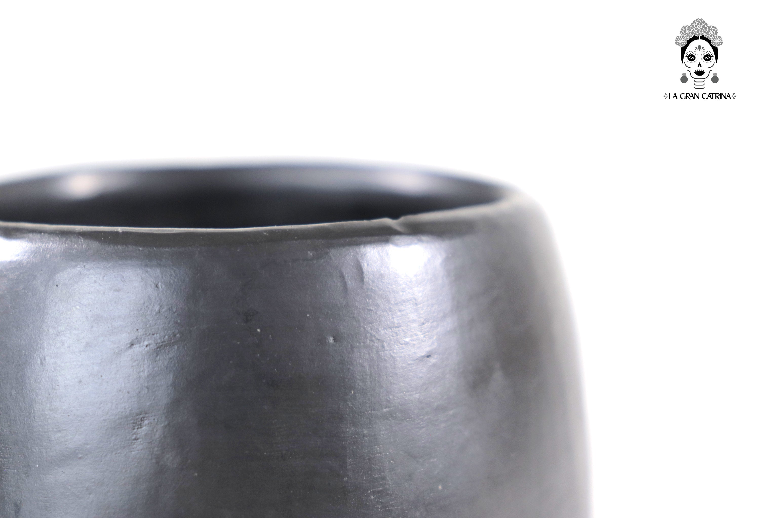 Cups Handcrafted Black Clay - Wholesale 10+ Pieces or More. 3.5 in. Tere Oax