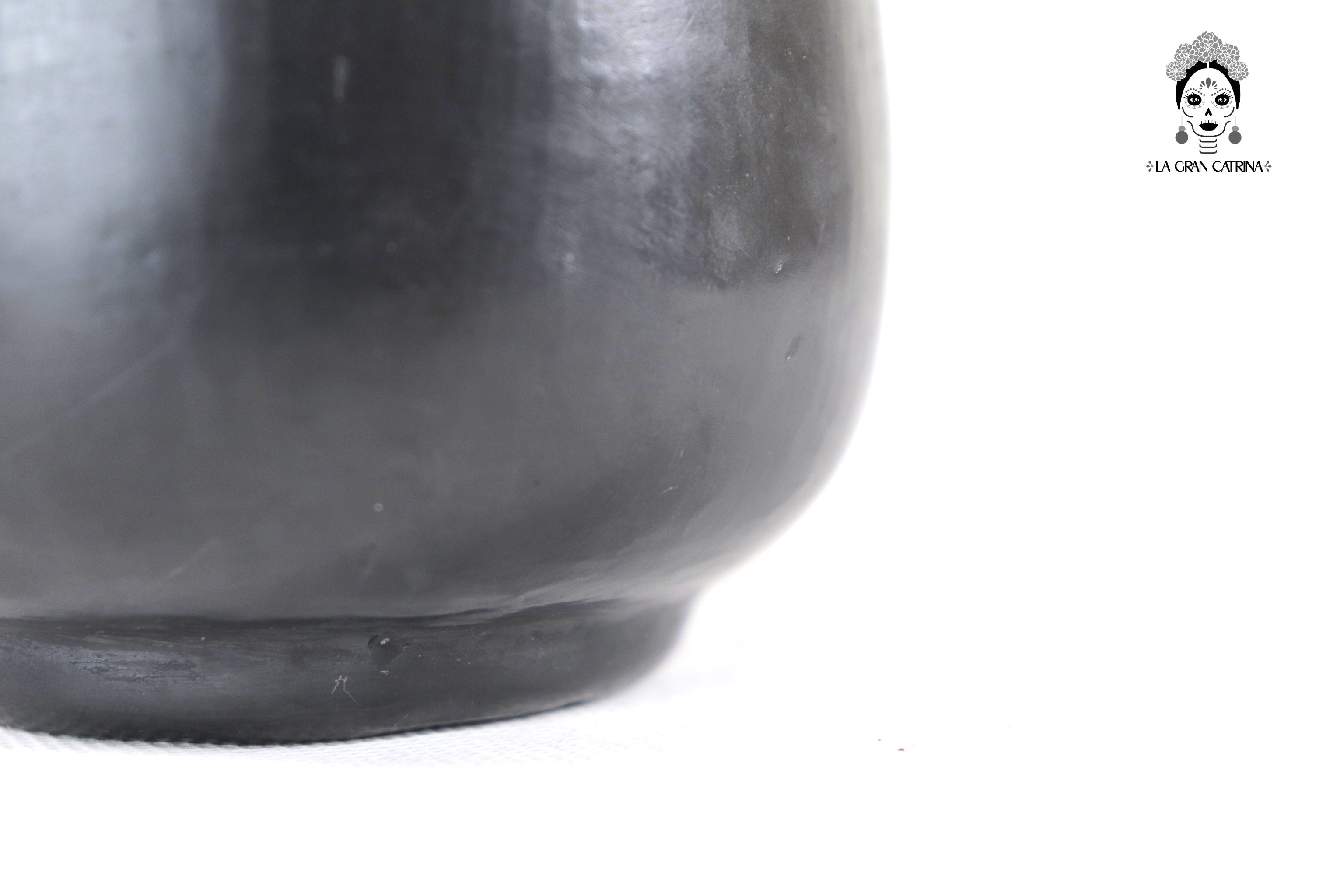 Cups Handcrafted Black Clay - Wholesale 10+ Pieces or More. 3.5 in. Tere Oax