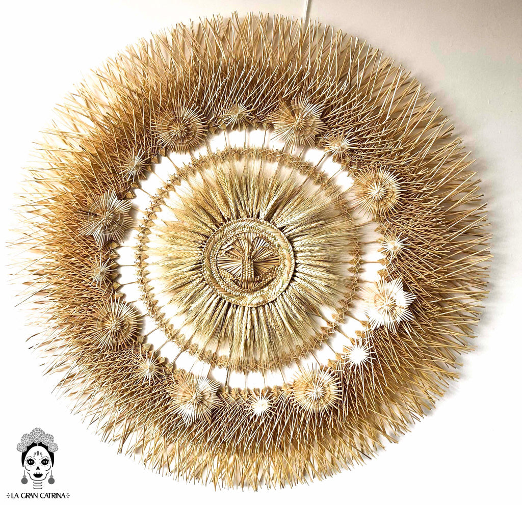 Wheat Straw Wall Circle - Sol - 40 in. Panikua
