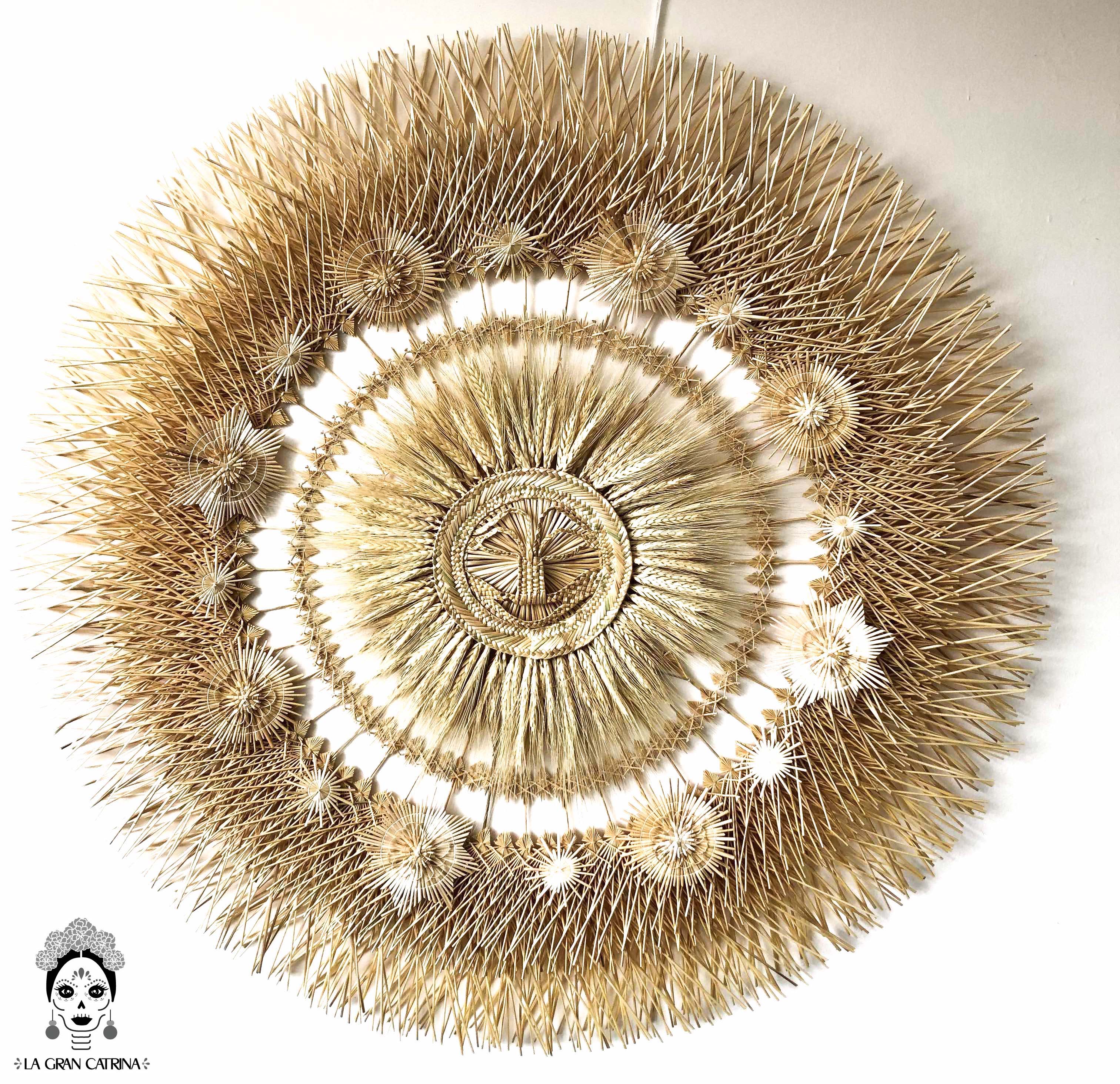 Wheat Straw Wall Circle - Sol - 40 in. Panikua