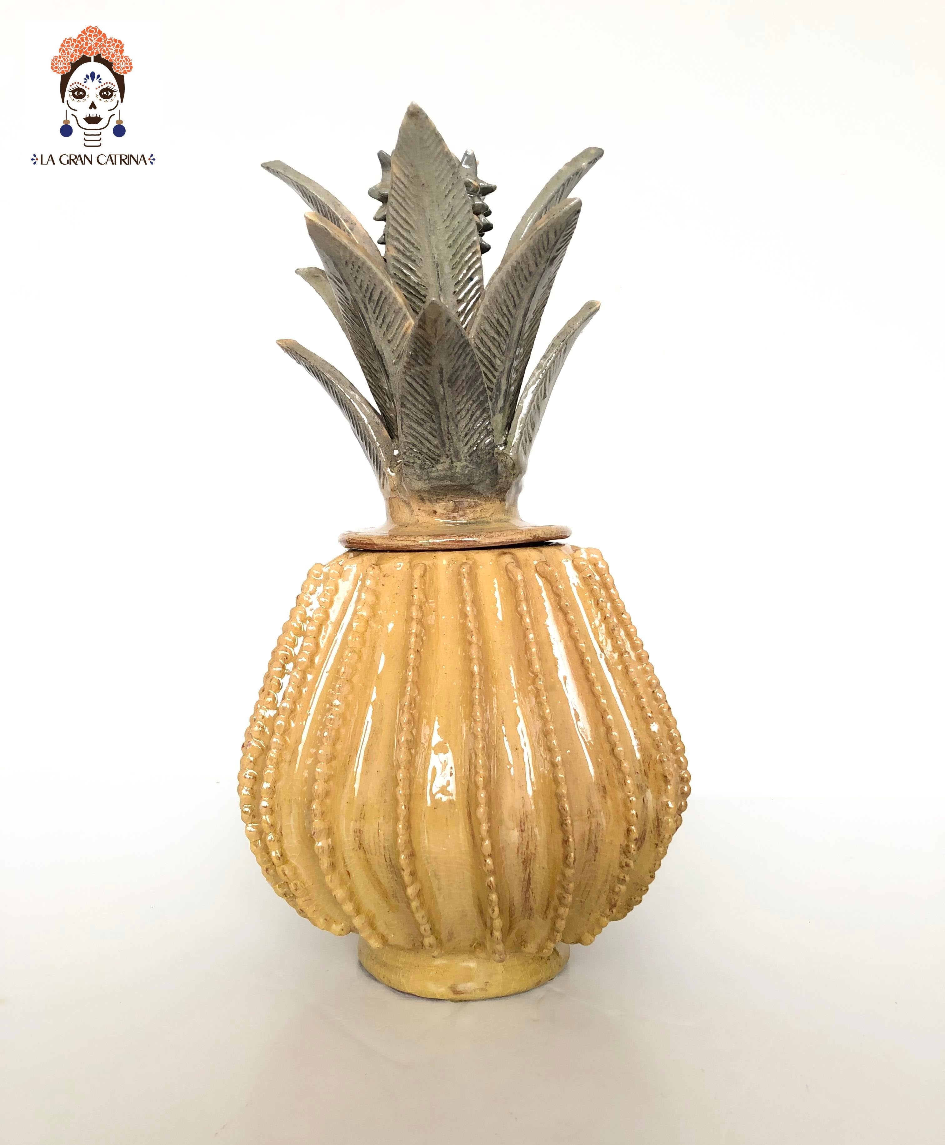 Michoacán Pineapple - Yellow Barrel Cactus - 15 in. Juan Gtz