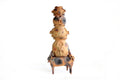 Tower of Bulls of Natural Clay - 37 in. Zipiajo