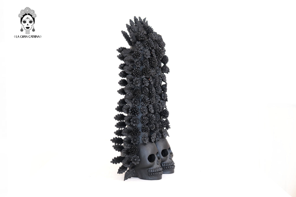 Arch black of skulls and flowers - 16.5 in. Misael Jacobo