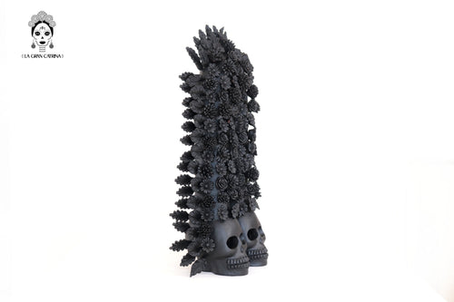 Arch black of skulls and flowers - 16.5 in. Misael Jacobo