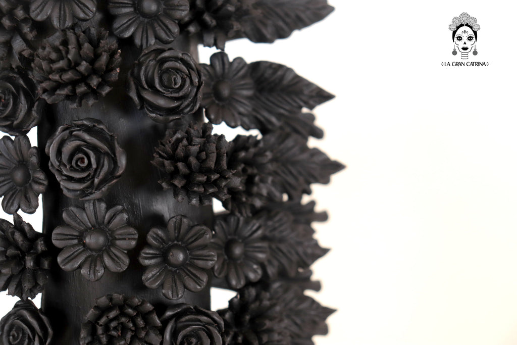 Arch black of skulls and flowers - 16.5 in. Misael Jacobo
