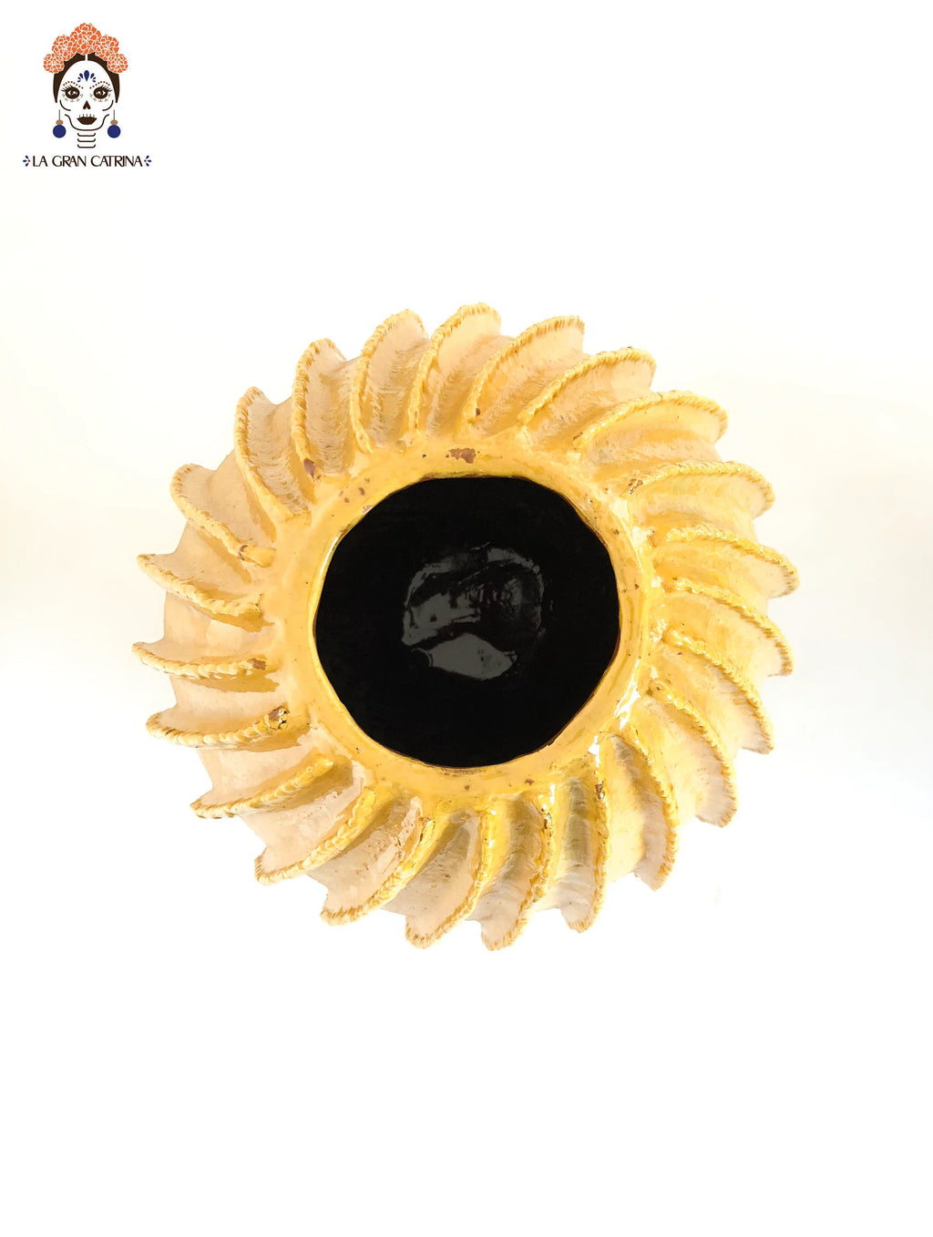 Michoacán Clay Pineapple - Yellow barrel cactus - 26 in. - Made to Order Juan Gtz