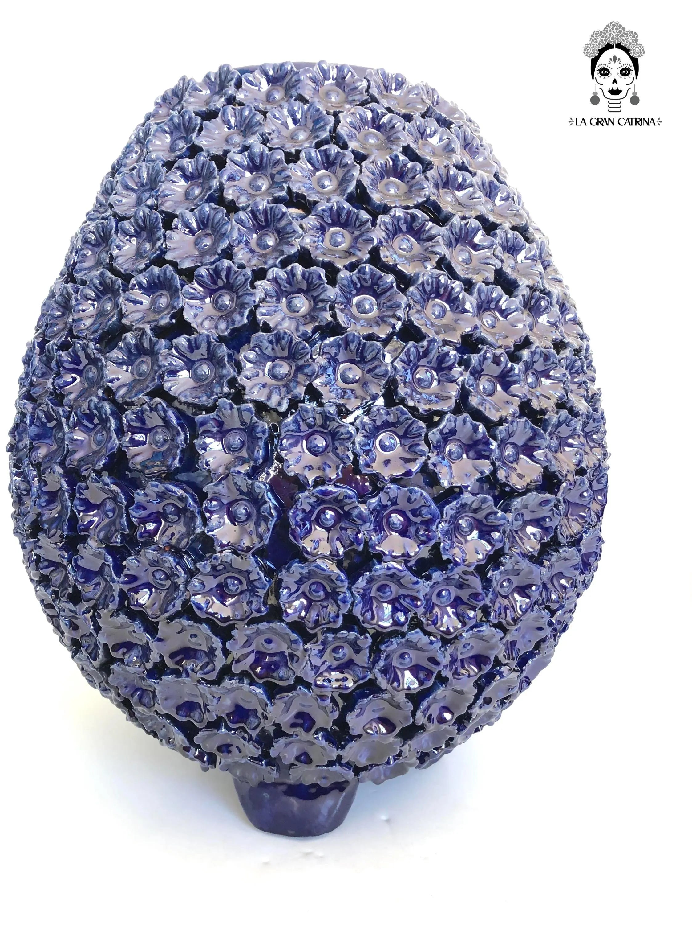 Michoacán Clay Pineapple - 26 in. - Flowers Blue Juan Gtz