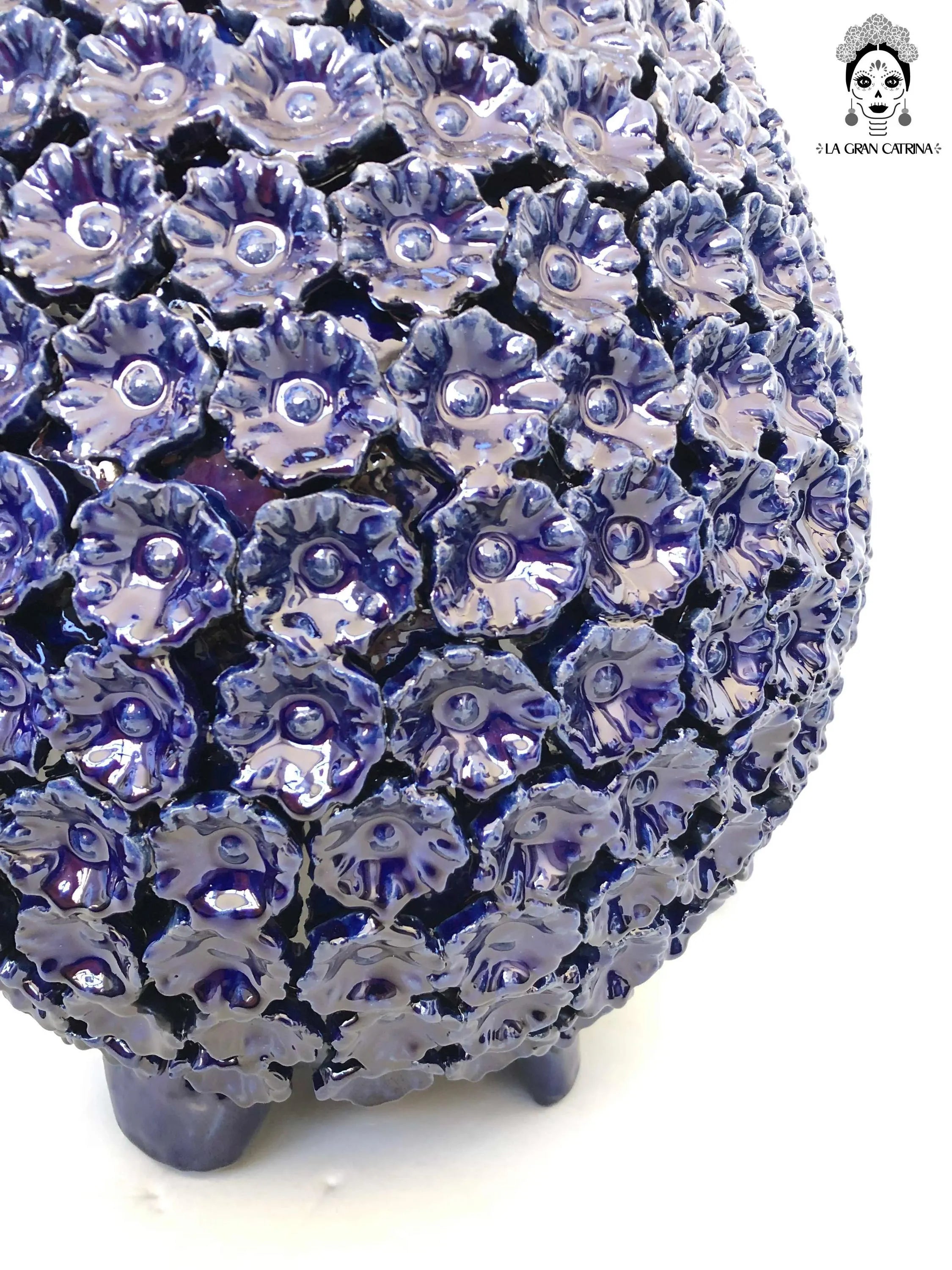 Michoacán Clay Pineapple - 26 in. - Flowers Blue Juan Gtz