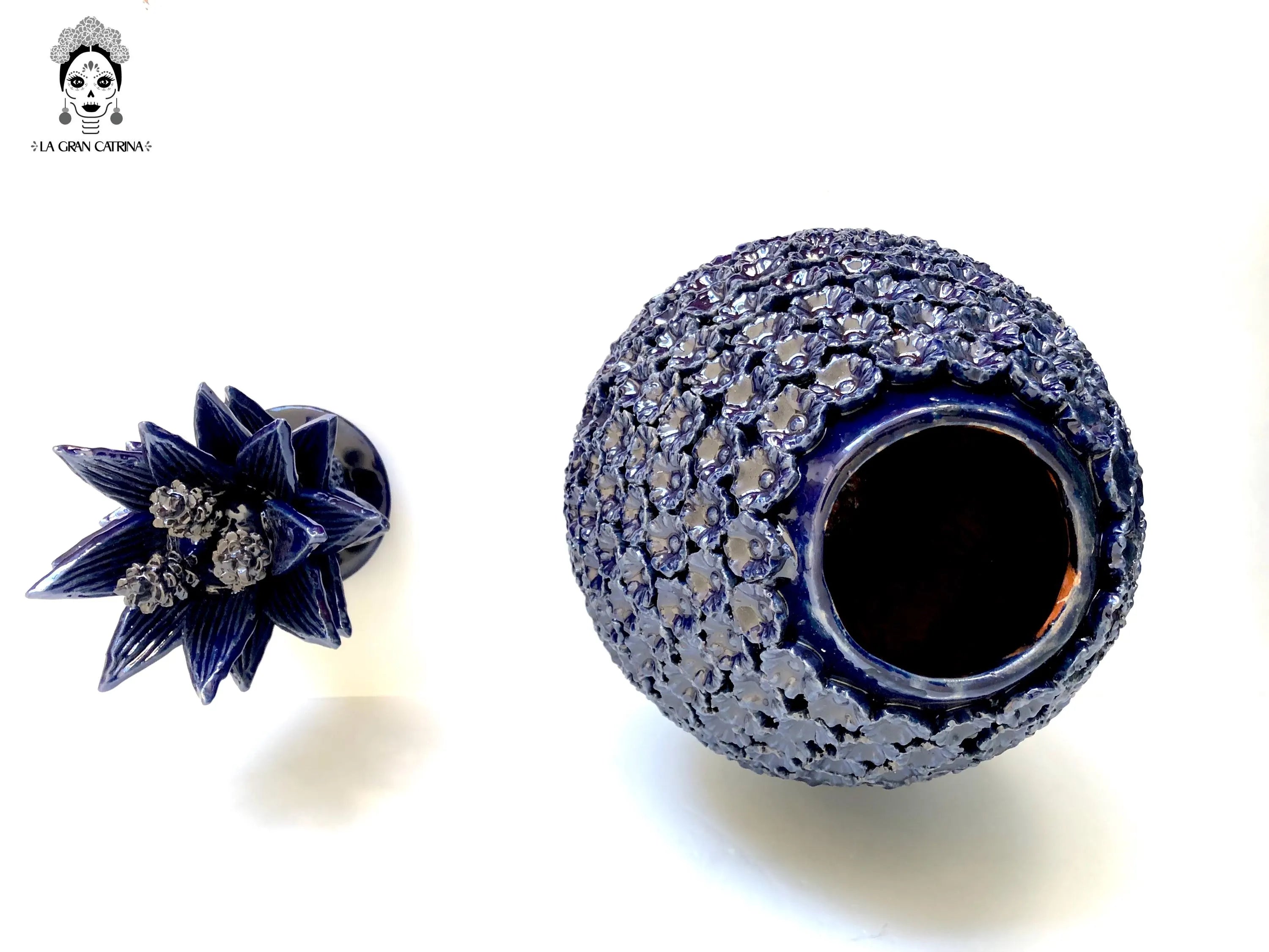 Michoacán Clay Pineapple - 26 in. - Flowers Blue Juan Gtz