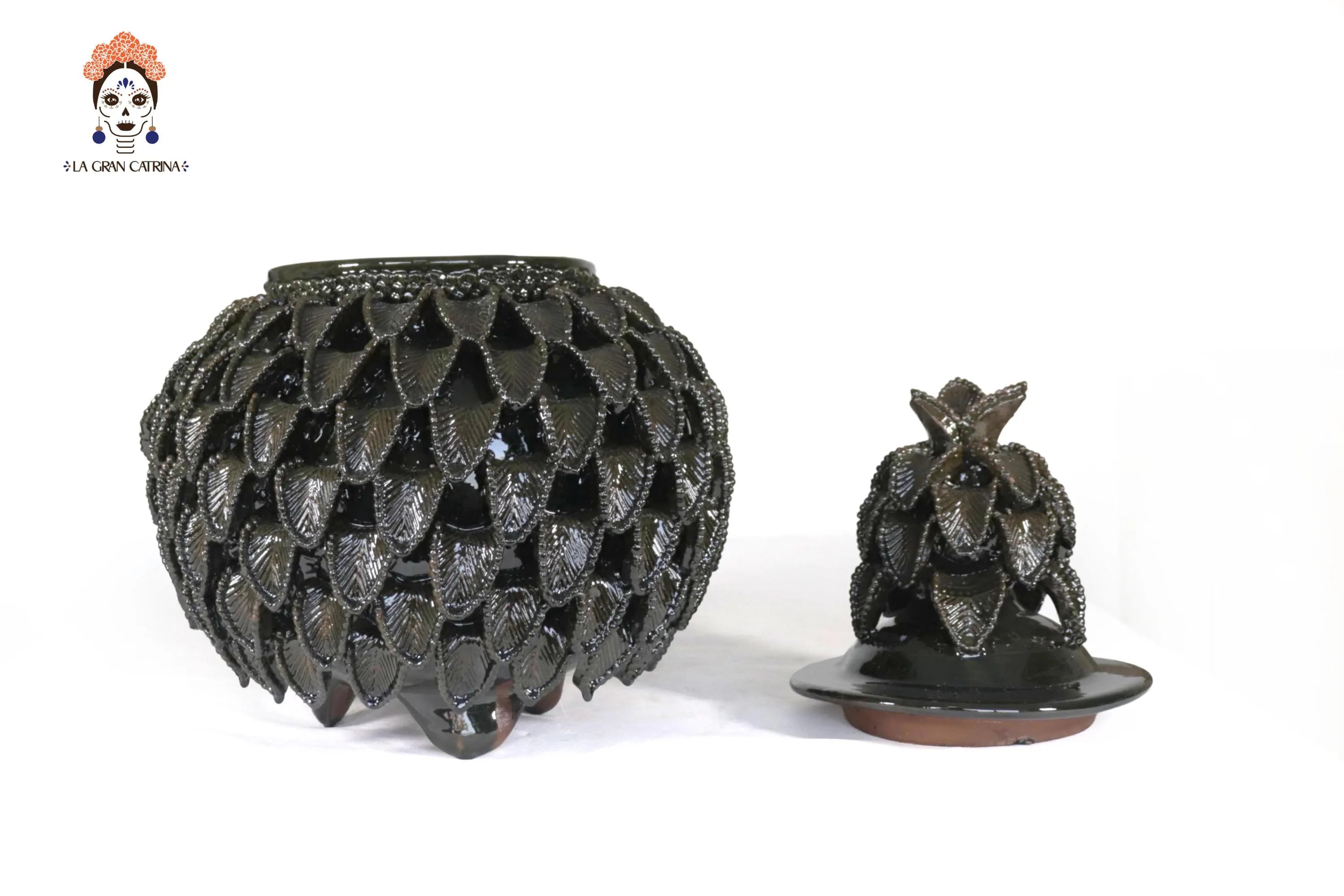 Michoacán Clay Pineapple - Green - 16 in. Viejitos SJG